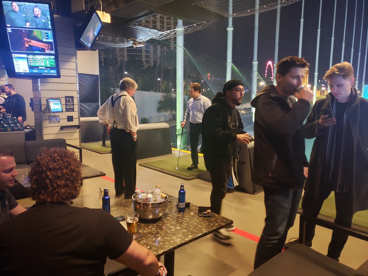 CryptoNetWire's tweet photo. Here are some photos from tonight. @WorldCryptoCon organizers always go all out for their VIPs! 

#WCC2019 #TopGolf  #WorldCryptoConference #EVOLV https://t.co/KgL483f89W