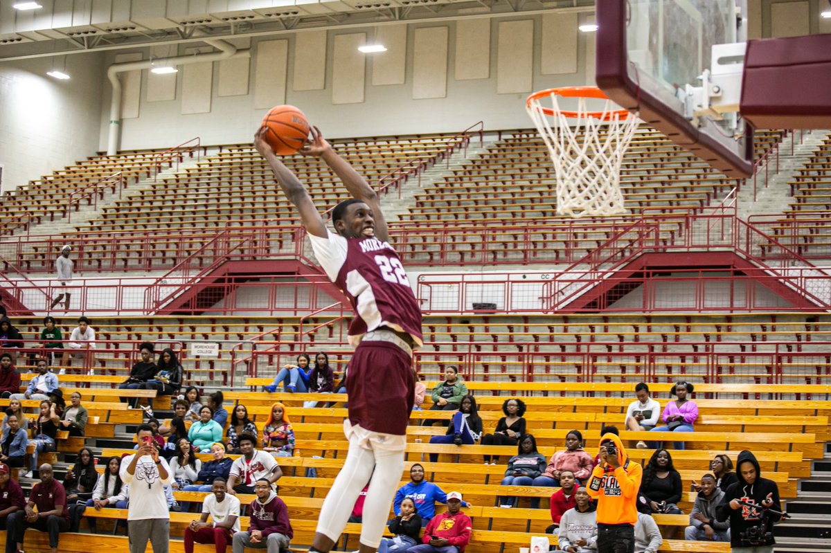 MorehouseMBB's tweet photo. Our @MaroonTigers kicked off the season with the Maroon Madness event which featured a scrimmage, 3 point and dunk contests and was hosted by @DjRicoveli. 

Special shout out to our guests and @MorehouseCheer. 

📷: Ezekial Harris (@z_pictographer) 
#MaroonTigers https://t.co/LJ0LnSmj00