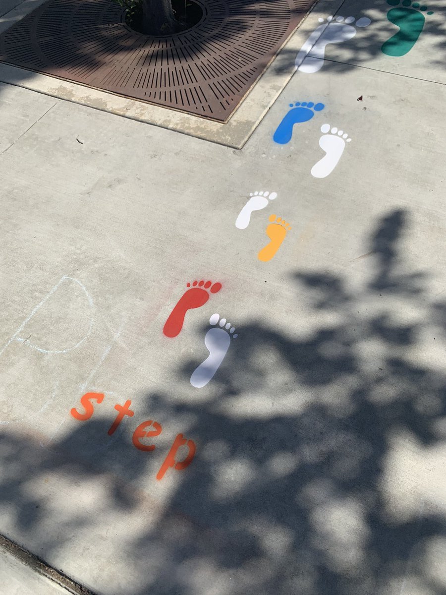 VargasSchool's tweet photo. We are excited to introduce our new sensory path at Vargas! This will be a great place for students to take movement breaks and practice their motor skills. Thank you, Sunnyvale Operations Team, for painting it for us! It will be open to students tomorrow! https://t.co/tzh4sIsnMi