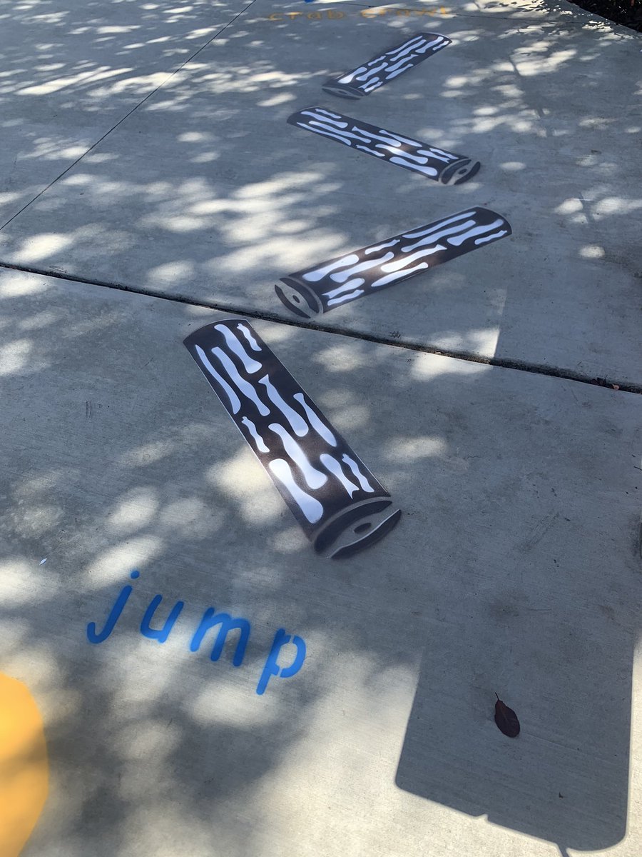 VargasSchool's tweet photo. We are excited to introduce our new sensory path at Vargas! This will be a great place for students to take movement breaks and practice their motor skills. Thank you, Sunnyvale Operations Team, for painting it for us! It will be open to students tomorrow! https://t.co/tzh4sIsnMi