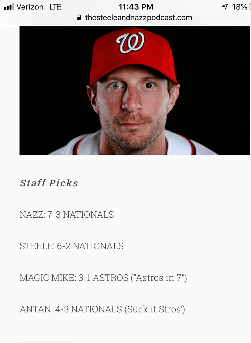 SteeleandNazz's tweet photo. Steele hit it right on the button. 👀👀#NatsYear @mMsteele88 https://t.co/IfVVxL44fq