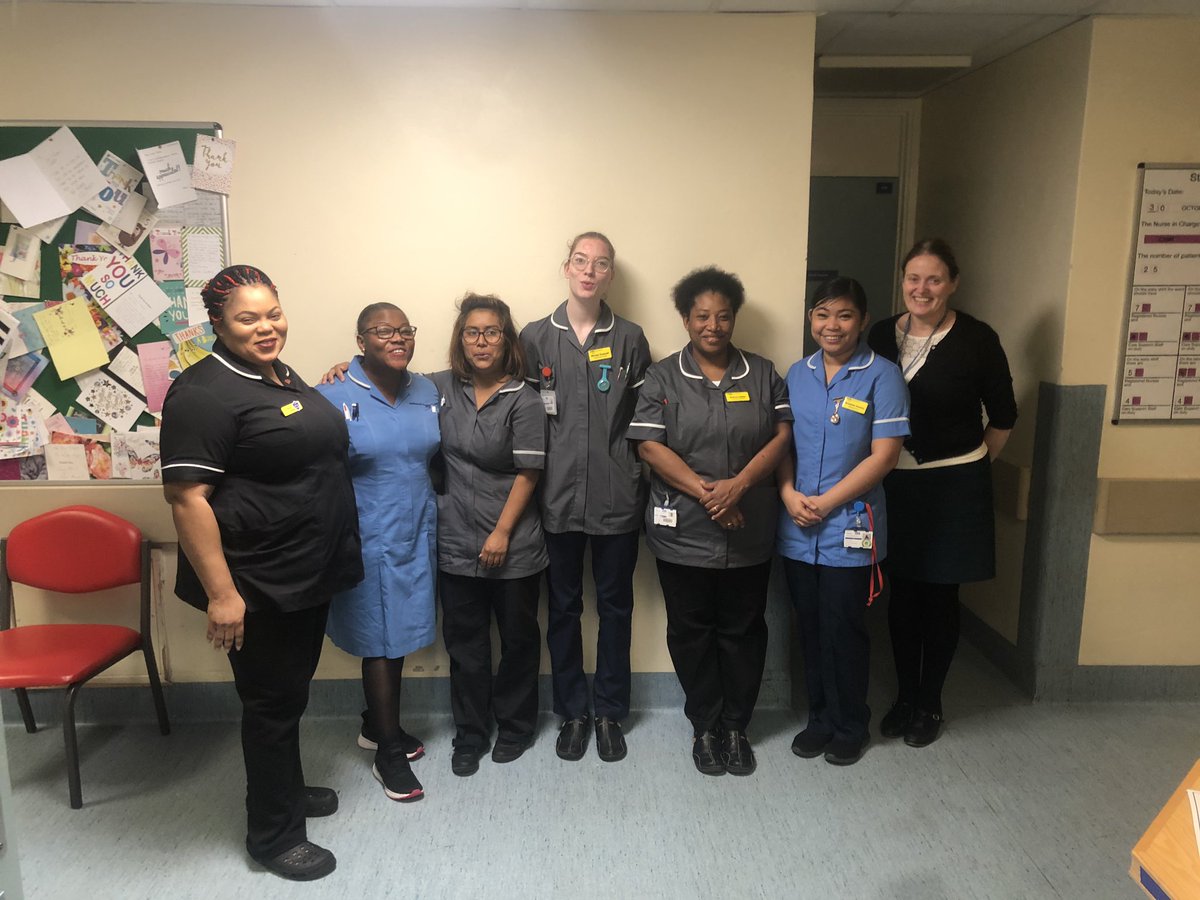 Our lovely Lister ward ladies <a href="/Medway_NHS_FT/">Medway NHS Foundation Trust</a> who’ve just had their early morning flu jab! #teammedway #FluFighter