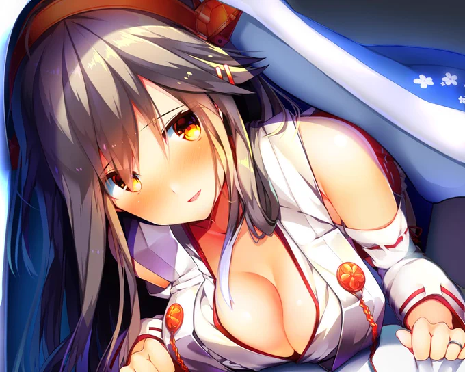 榛名「てーとくがはるなのふとんにいますぅ……どうしてぇ?」 #艦これ #榛名 #艦隊これくしょん #榛名(艦隊これくしょん) https://t.co/ZdQIjobgd4 