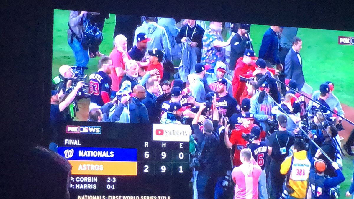 collington_sr's tweet photo. Congratulations @Nationals 2019 World Champions! First time in franchise history! #StayedInTheFight #GotTheWin #WorldSeriesChampions2019 https://t.co/cFVzJ7CuTA