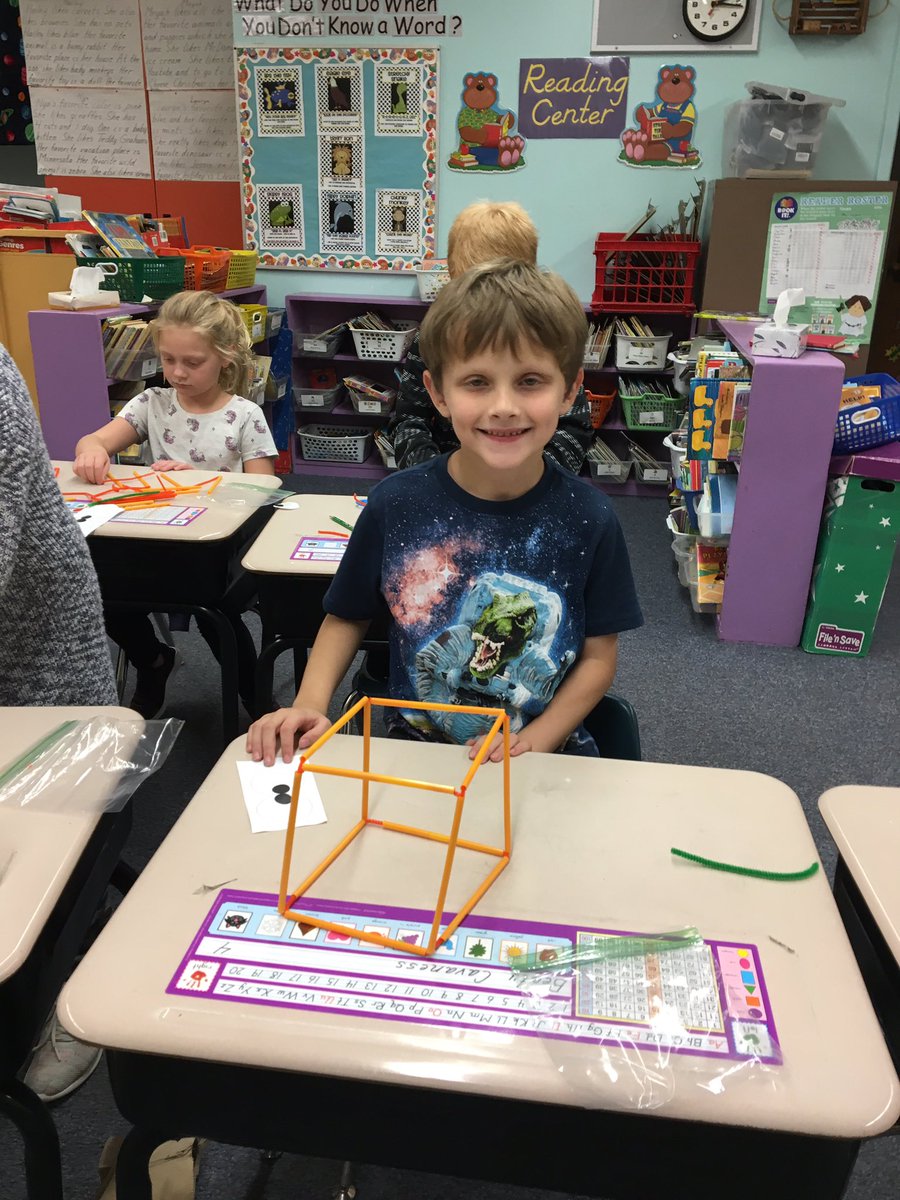 SandmanGrade1's tweet photo. Today’s Makerspace challenge: Make a square pumpkin from straws and pipe cleaners. First graders showed perseverance and success! @Westview66 #westviewproud https://t.co/UQU74lHLGh
