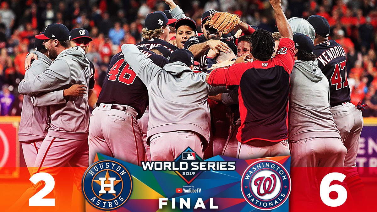 Nationals's tweet image. T̶h̶e̶ ̶W̶a̶s̶h̶i̶n̶g̶t̶o̶n̶ ̶N̶a̶t̶i̶o̶n̶a̶l̶s̶ ̶h̶a̶v̶e̶ ̶b̶e̶e̶n̶ ̶t̶h̶e̶ ̶b̶e̶s̶t̶ ̶t̶e̶a̶m̶ ̶i̶n̶ ̶b̶a̶s̶e̶b̶a̶l̶l̶ ̶s̶i̶n̶c̶e̶ ̶M̶a̶y̶ ̶2̶4̶.̶

The Washington Nationals are the best team in baseball. Period.

#WorldSeries // #STAYINTHEFIGHT