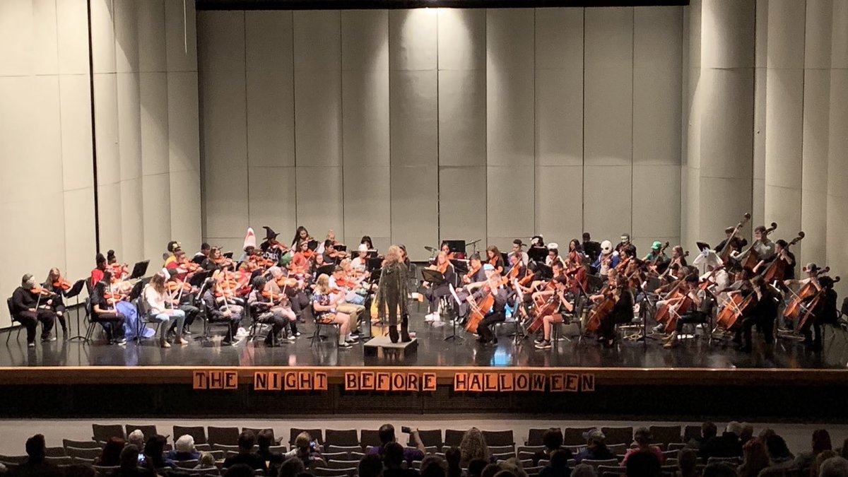 ballardorch's tweet photo. THE NIGHT BEFORE HALLOWEEN with Concert &amp; Sinfonia Orchestras...followed by games &amp; treats for our younger audience members. SO proud of my kids! They did a fantastic job! And....thank you to Mr. Paskitti  &amp; Aidan L. for your awesome drum set playing! @BHSBRUINS https://t.co/sM0gHlozoZ