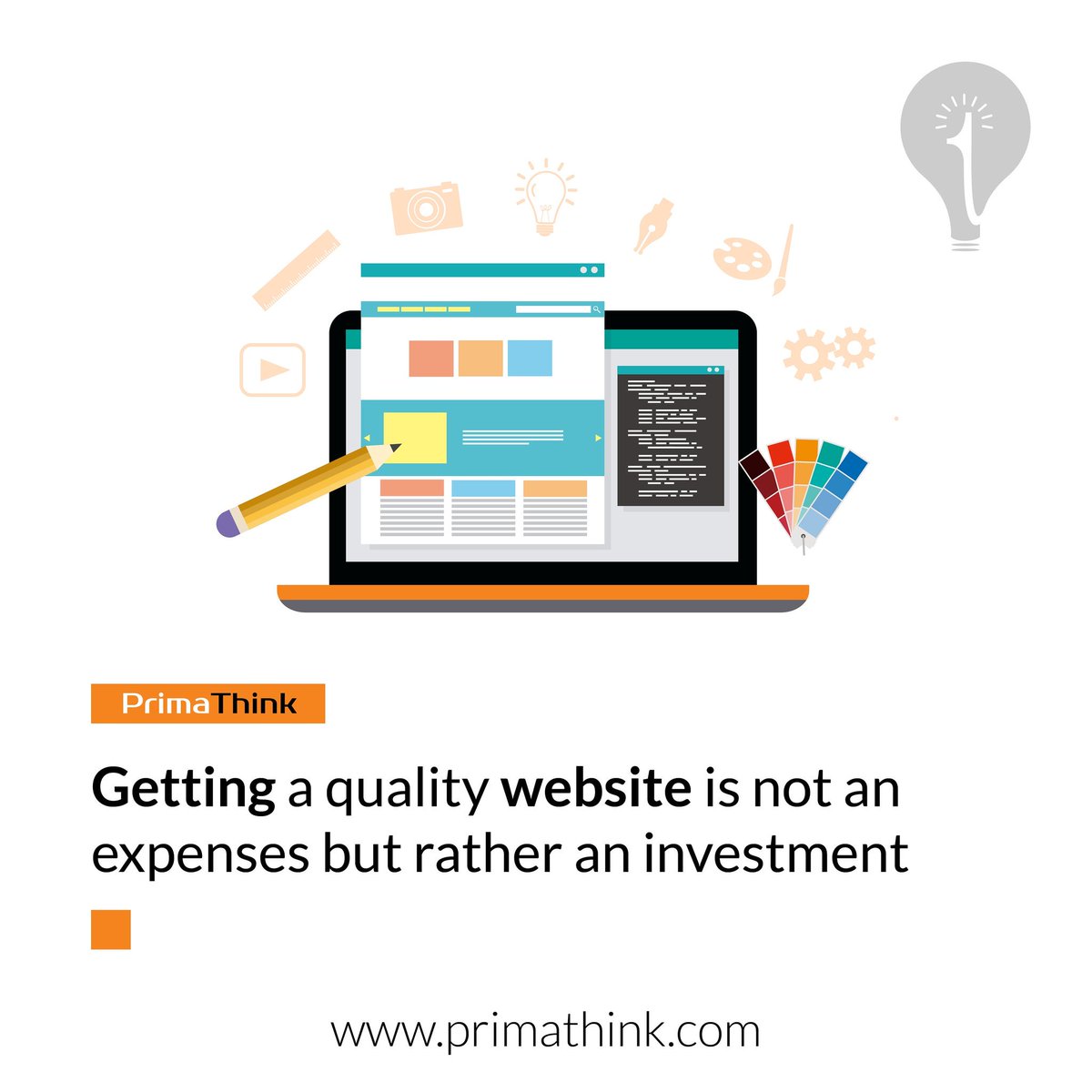 PrimaThink's tweet photo. Your #website is the center of your #digital eco-system, like a brick and mortar location, the experience matters once a #customer enters ...contact us and get your business online https://t.co/eJ65Ql56k2

#Websitedesign #primathink #webdevelopment #Thursday #softwarecomapny https://t.co/Bh5XSEmZxB