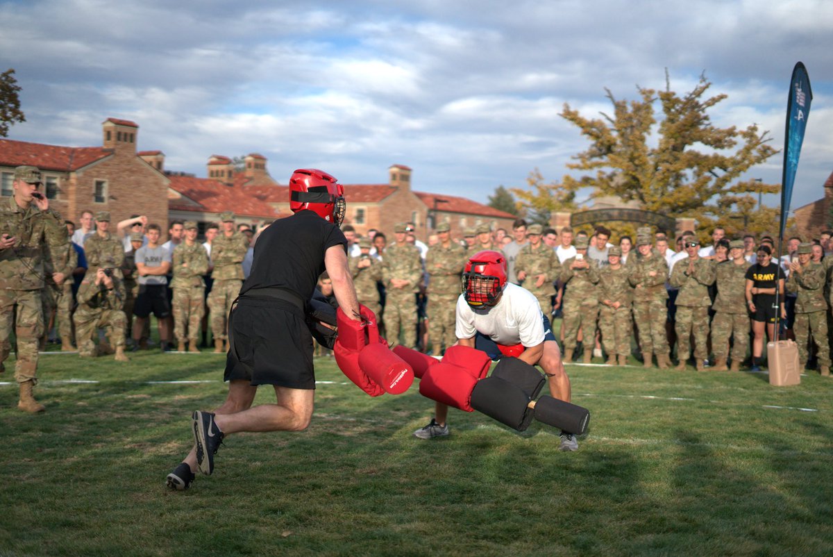 Tri-Mil Competition between Air Force, Army, and Navy/Marine ROTC was a success here at CU-Boulder! Our cadets and Cadre showed their strengths and gave it their all as they worked together in a variety of events in order to beat the competition!