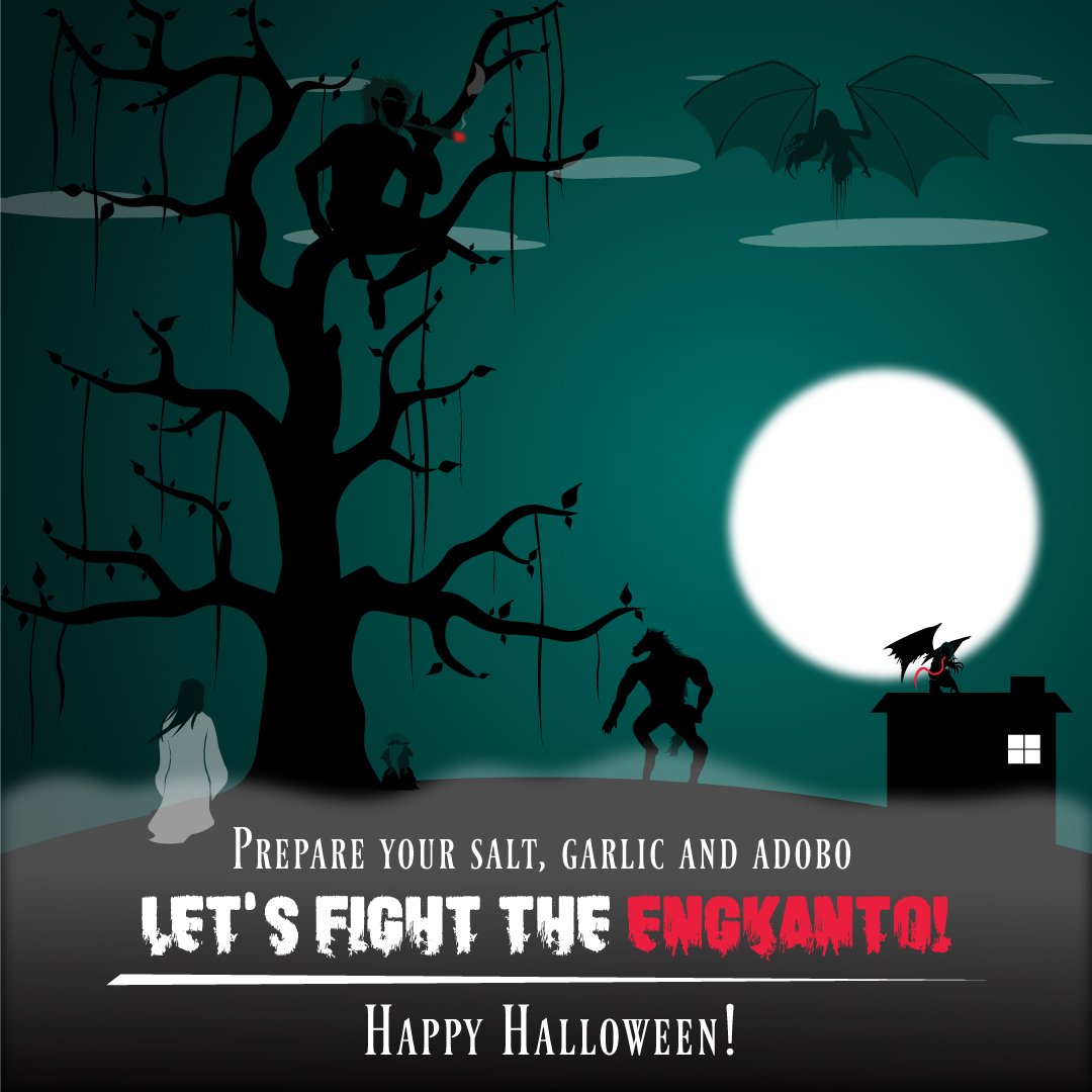 collave_com's tweet image. Prepare your salt, garlic, and adobo. Let's fight the engkanto!

Happy Halloween!

Art by Boyd Lim

#halloween2019