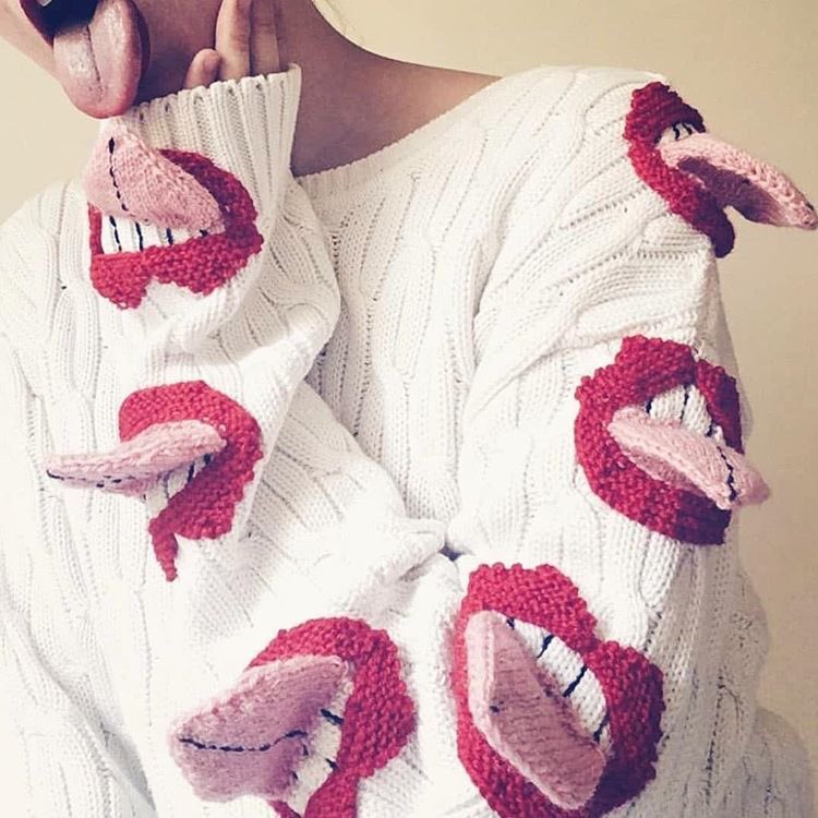 TyrannyOfStyle's tweet photo. This fantastic 3D sweater for inspiration! Unknown artist. https://t.co/pe56RLpHo0
