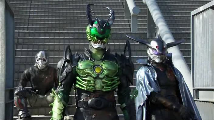 ✭UVA
series: kamen rider ooo (2010-11)
voiced/portrayed by: yusuke yamada

♡CHARM POINTS!♡
- stone cold guy. god i love a calculating deceptive man. 
- fashionable. his green jacket smacked me and called me a bitch. i want it.
- hot monster form. he's double trouble! oh boy
