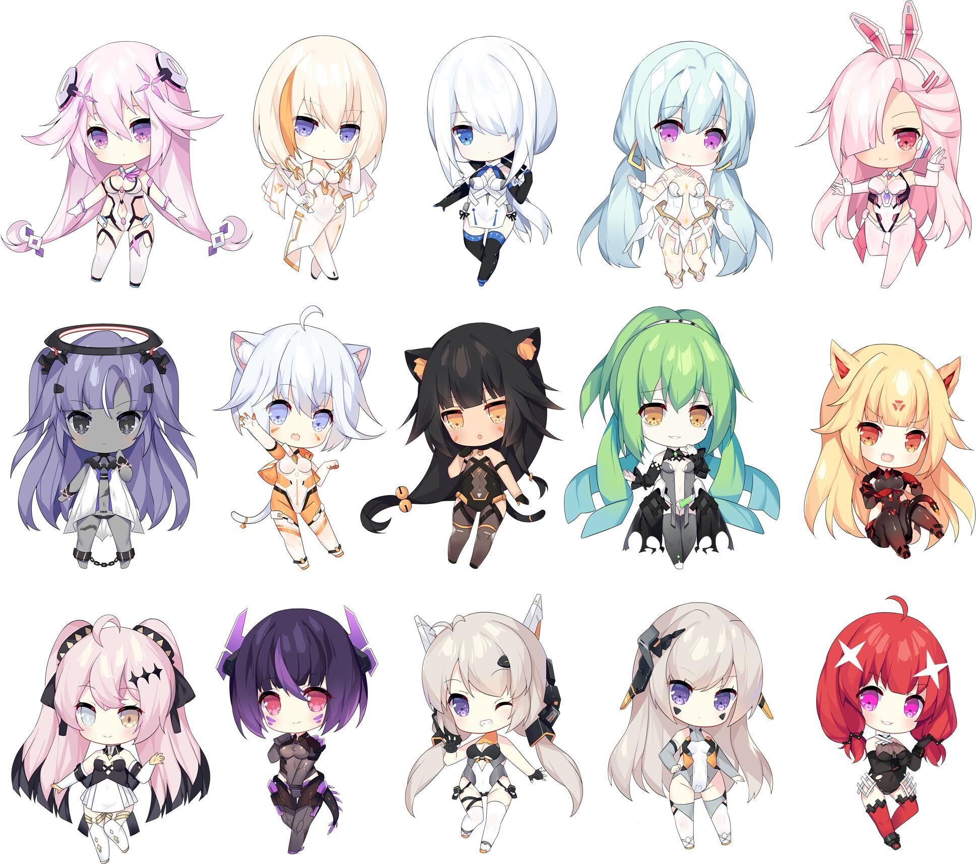 青空のサィフュリア公式 現在公開可能な情報 キャラ達のかわいいちびキャラ姿を公開 ツンデレ ヤンデレ 中二病さらに猫耳娘 ロリっ子 元気娘 癒し系などなど 様々なジャンルの可愛いキャラたちがゲームに登場予定 お楽しみください 青空の