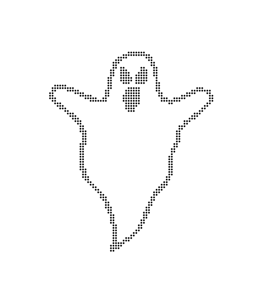 BTactile's tweet photo. #HappyHalloween2019!
Ghost: contour of a ghost in dots.
Braille Image made with https://t.co/H0OOj7ysTz More images at https://t.co/Vsz34XgnsM
Original Image from @APHfortheBlind Tactile Graphic Image Library
#BrailleGraphic #TactileImage #AccessibleImage
#Tactile #Braille https://t.co/zvQFjZaH84