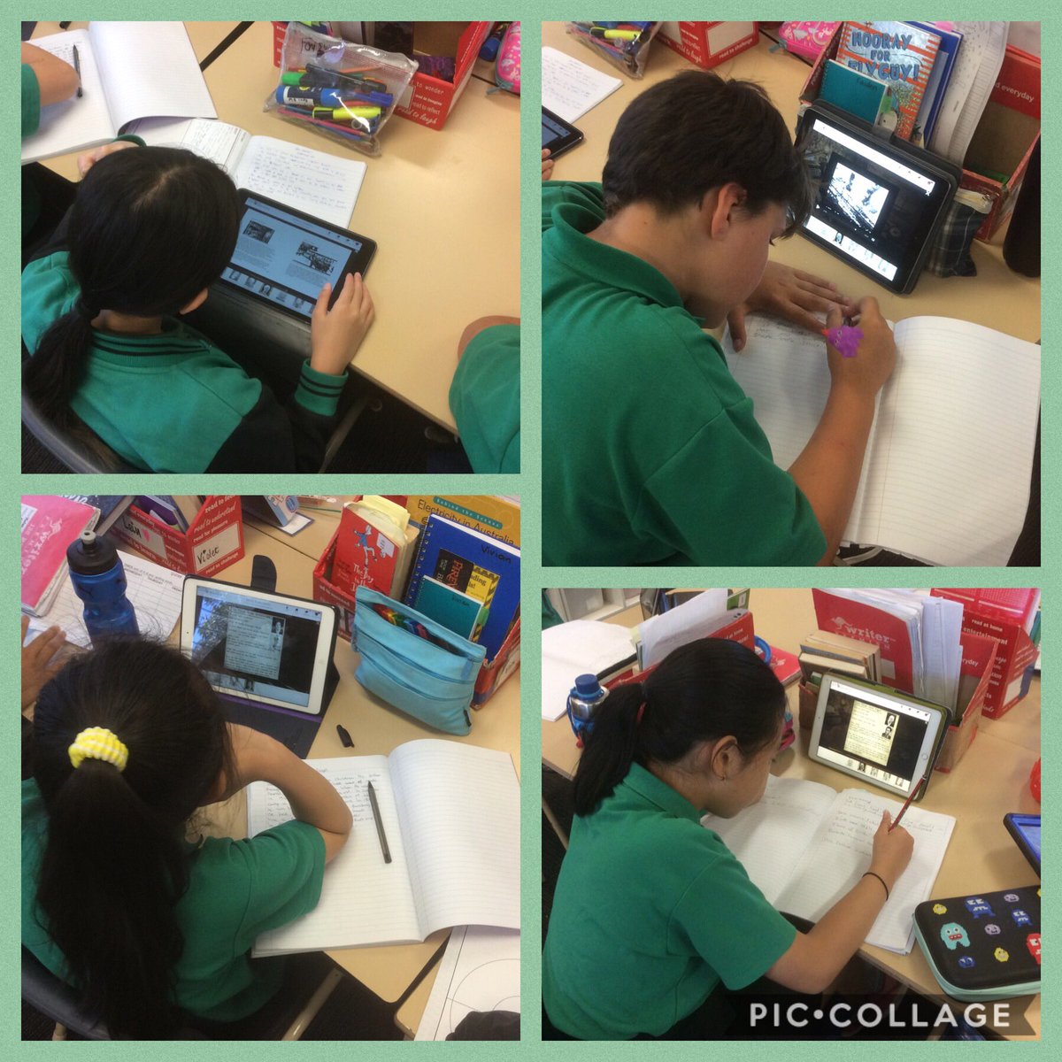 MeghannWurm's tweet photo. Our Grade 5s loved exploring the StoryPod JHC app today in preparation for our visit to @JHCMelbourne tomorrow. They’re incredibly engaged and really looking forward to hearing more amazing stories during our visit.
#ConvergenceStudyGuide
#Mackellar https://t.co/V24SZxBJuu