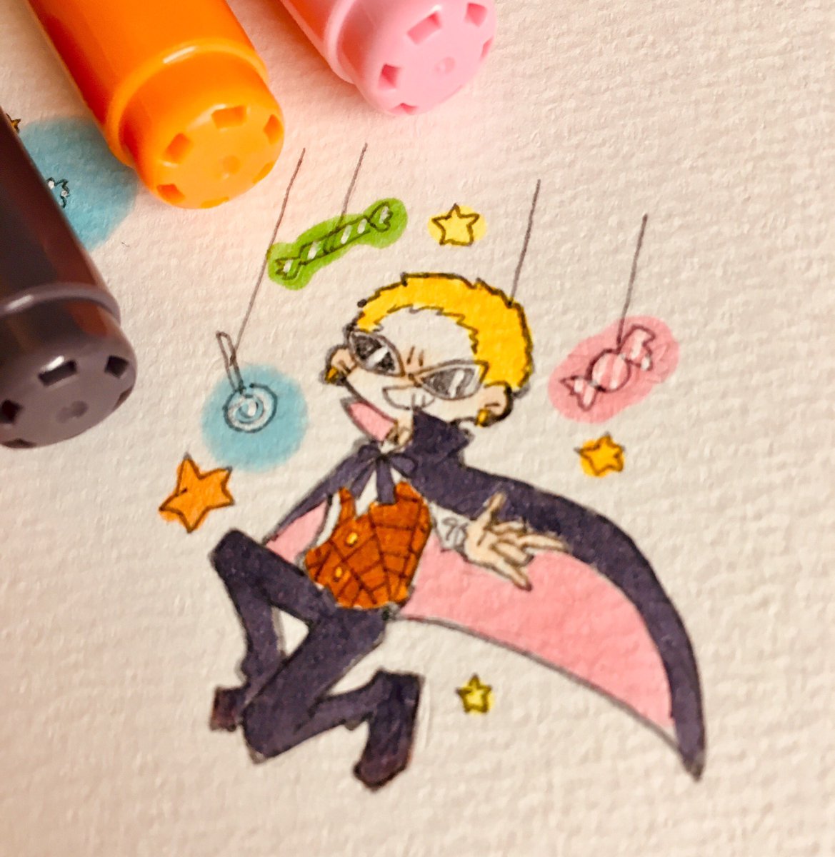 きゃめる 低浮上 Happyhelloween その3 ワンピース ハロウィン ワンピース ワンピース好きさんと繋がりたい トラファルガー ロー コラソン ドフラミンゴ イラスト コピック