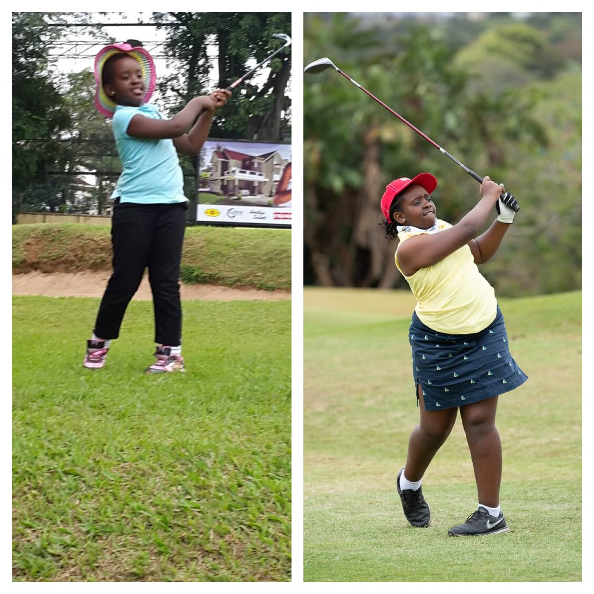 MumGolf's tweet photo. Today isn’t just another day . Today, we pullover and smell the 🌹🌹🌹, and look how far we’ve come 😍😍🏌🏾♀️⛳️ . Happy Birthday 🎂@KagoroKeisha a.k.a the princess of the greens #golfprincess #heiress @WomensGolf @uskidsgolf @sakidsgolf @lvictoriaserena https://t.co/nsZgjiSA9A