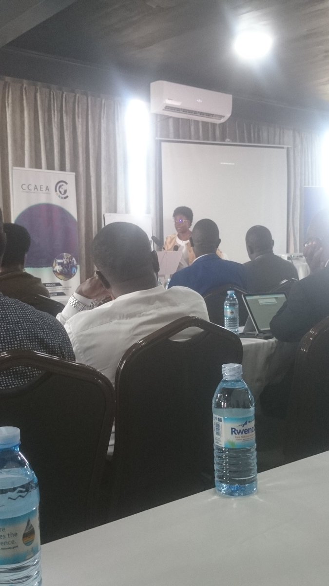 Ugandahotel's tweet photo. Food availability and accessibility is a challenge especially in Rural communities and that's where the issue of Climate change comes in. Minister of Water and Environment. #CCAEA https://t.co/wFnTYhQ8VR