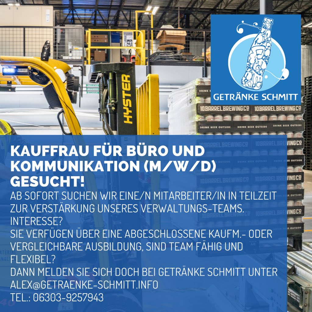 Wir stellen ein, bitte weitersagen. #kauffrau #kaufmann #arbeit #getränke