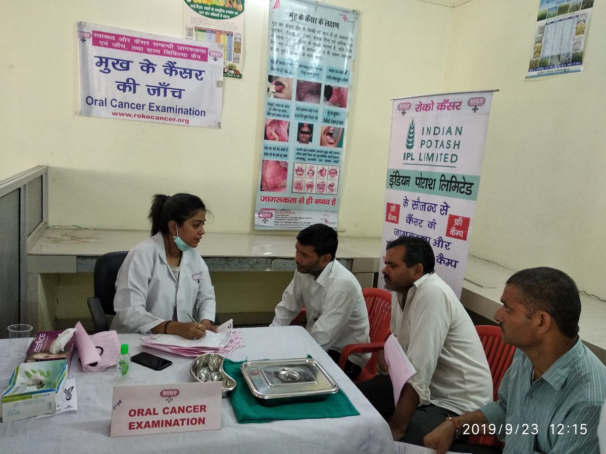 RokoCancer's tweet photo. Roko Cancer is effortlessly working towards cancer awareness among the people for making India cancer free and more healthier. So Roko Cancer under CSR compliance of Indian Potash Limited held a camp at Meerut, UP on 23 September 2019.
#RokoCancer #IPL2019 #Breastcancerawareness https://t.co/tLScE3WDJu