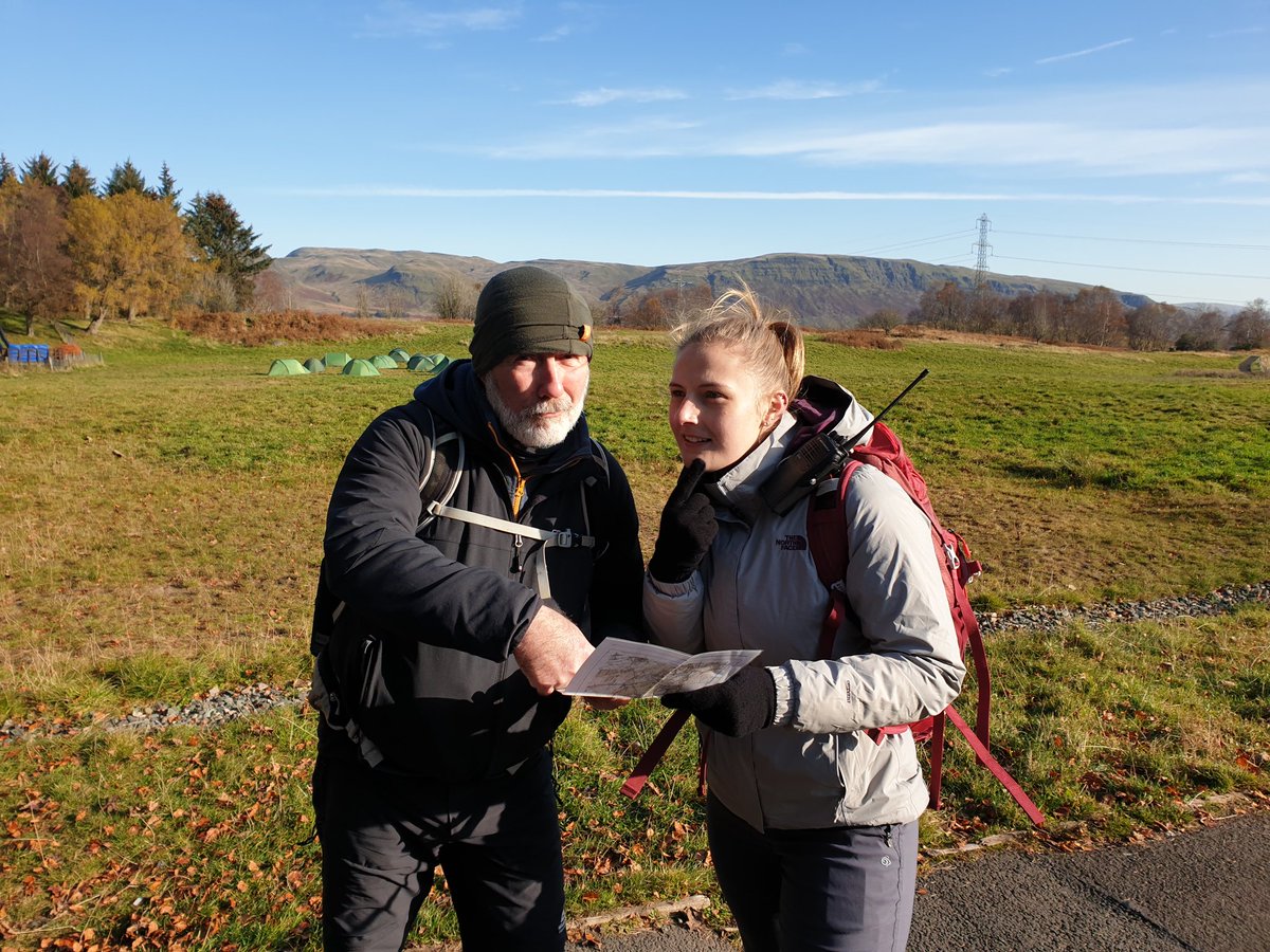 Ready to set off. Mr Meehan helping me with navigation!! <a href="/CHS_CarlukePE/">CHS PE Department</a>  <a href="/CarlukeHS/">Carluke High School</a>