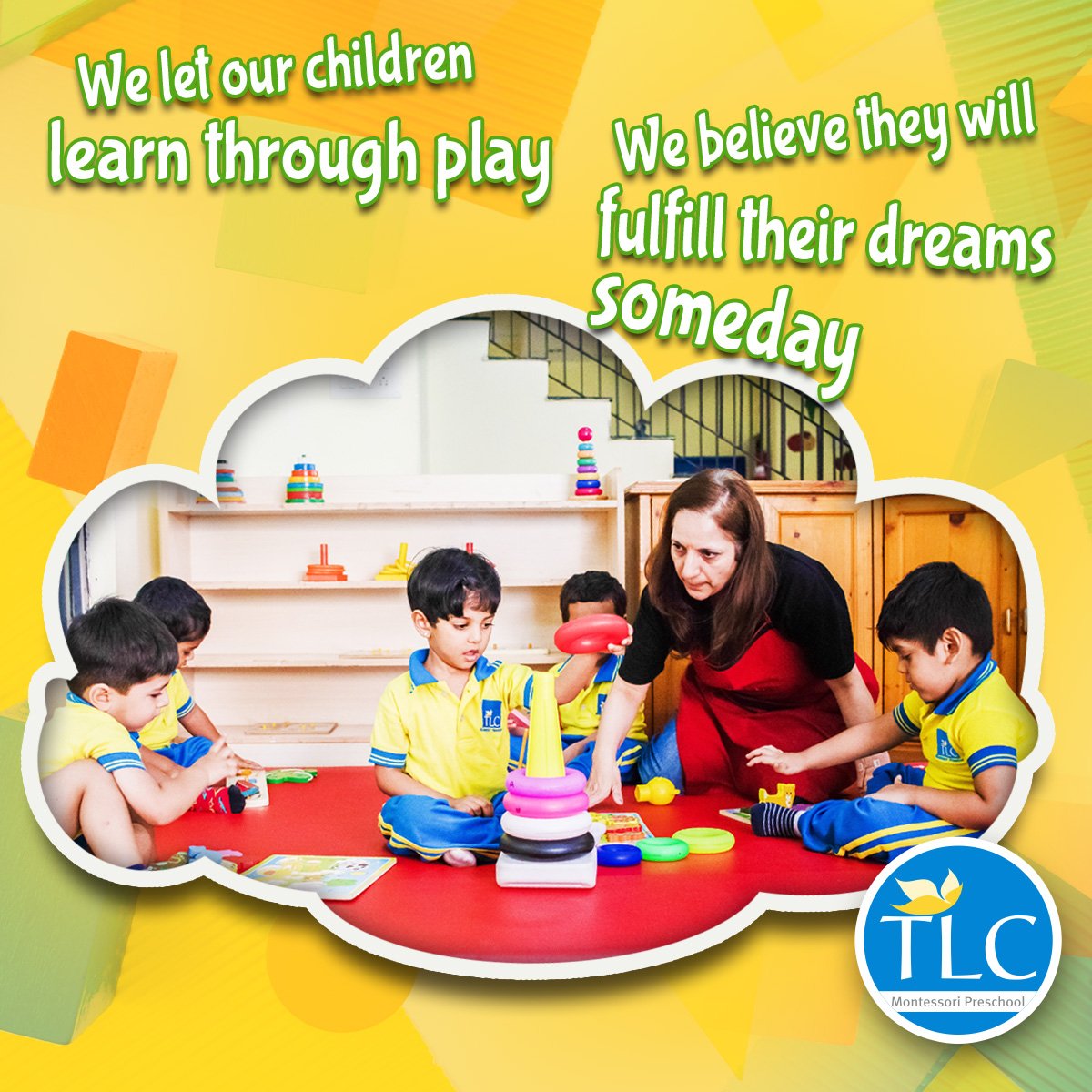 tlcmontessori's tweet photo. Little ones must learn to dream big. And at #TLCMontessori, we believe that there’s not a better way to motivate them to do so but involve play. https://t.co/EZdZSlA7sf