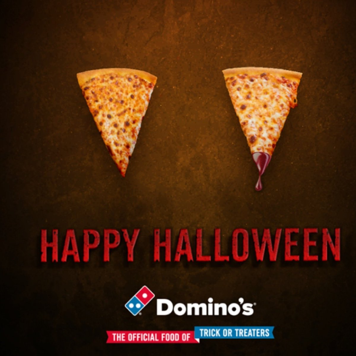 UNCCDominos's tweet photo. Happy Halloween from everyone at your local Domino's... Rain or shine it's going to be spooktacular day 👻

If you have not placed your pre trick or treating order in advance we strongly advise calling us instead of attempting to order online 😉

🎃💀 🎃💀 🎃💀 
#Halloween2019 https://t.co/JLXCpBqr3f
