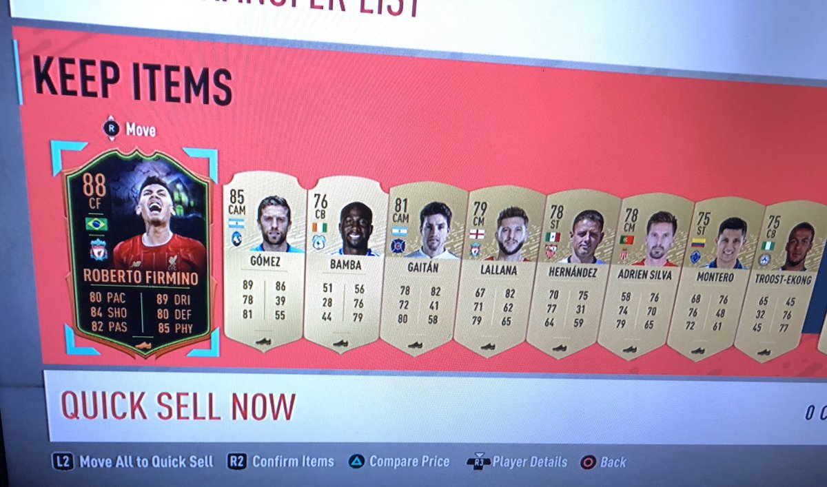 uchesmalz's tweet photo. 1st pack !!!!!! 7 to go #FUT20 @Castro1021 #thursdayrewards #firmino #futchampsrewards https://t.co/j6vTJ203QF