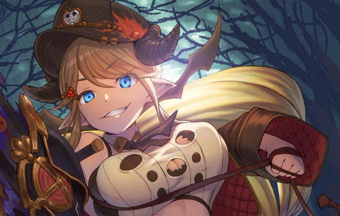 ハロゼナ描いた
 #HappyHalloween #ハロウィン #グラブル 