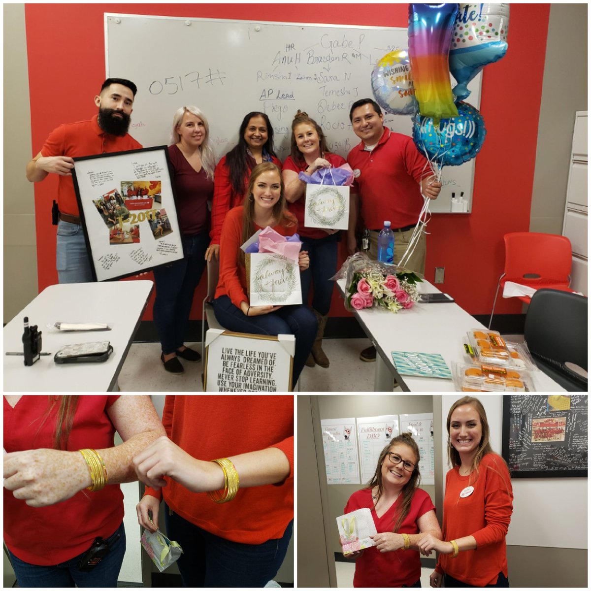 Our two Lauren's ready to start new chapter of life, getting married this weekend!! Congratulations to both. And best wishes and good luck to Lauren C, as she moves to Washington state with her husband, but still part of Target family!!! We will miss you!!!