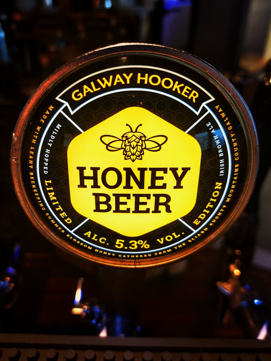GalwayArms1's tweet photo. New on tap. Honey Beer by Galway Hooker. https://t.co/dM1KnfuhAQ