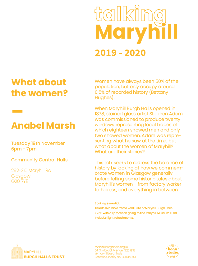 'What about the women?!' is the next of our #talkingmaryhill series where we will be visiting our neighbours @CCHGlasgow and looking at the women who helped shape Maryhill and Glasgow's History #communityheritage #history #glasgow #maryhill