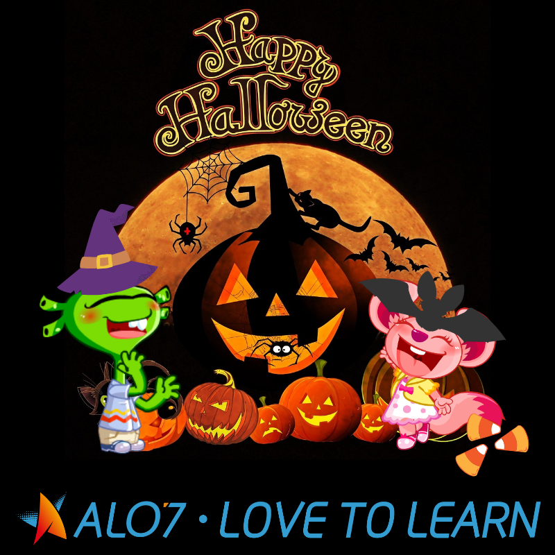 Alo7English's tweet photo. Happy Halloween from ALO7!
#Halloween #ALO7 https://t.co/xJlJTY7GpS