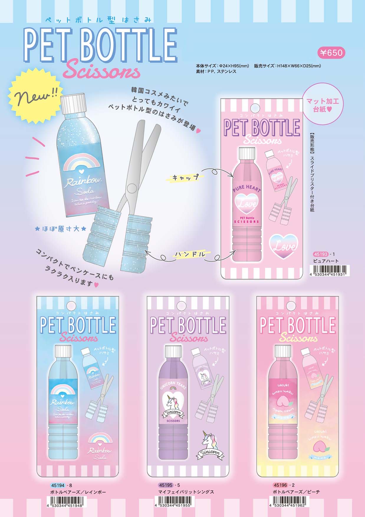 Twitter 上的 株式会社クーリア New ペットボトルを開けるとまさかのハサミに 韓国コスメみたいで可愛いハサミが新発売しました 長さもたったの10cmでとってもコンパクトだから ペンケースやポーチにすっぽり入っちゃうよ 文房具 勉強垢 はさみ 雑貨