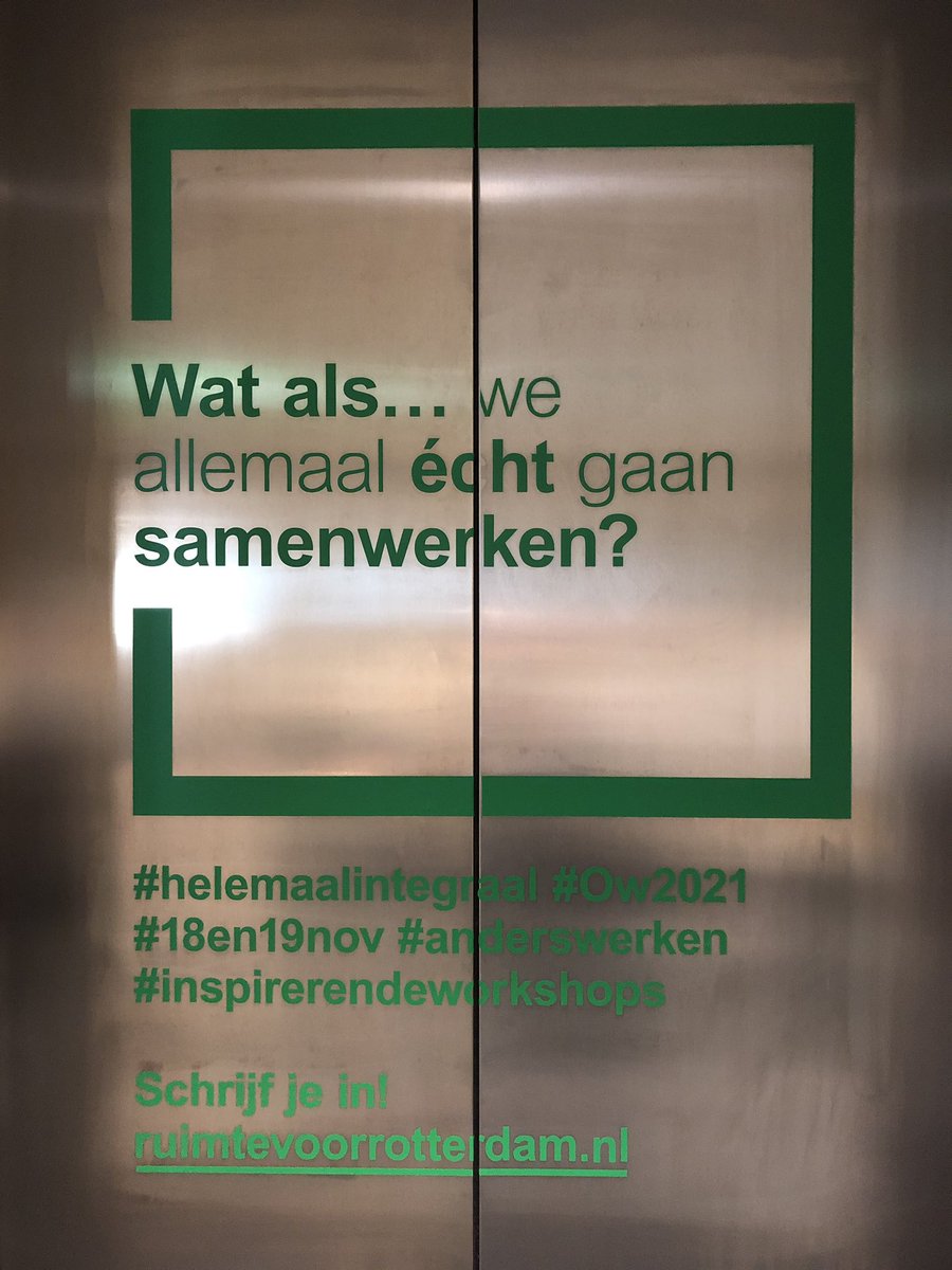 Liftreclame #Omgevingswet Rotterdam <a href="/BouwenWonen010/">BouwenWonen010</a> ruimtevoorrotterdam.nl