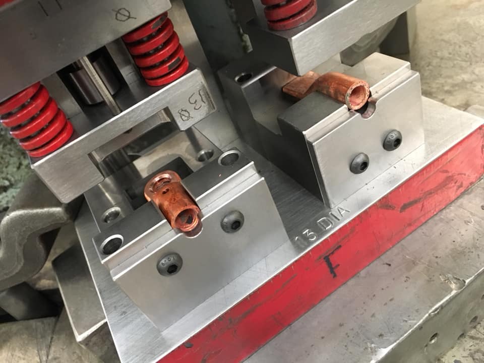 rm_tools's tweet image. New #presstool tryouts at R&amp;amp;M,13mm Copper Terminal Lug.all tools Design Developed &amp;amp; Manufacture by R&amp;amp;M Tools For all your press tool needs Contact R&amp;amp;M  info@r-mtools.co.uk 

#engineering #manufacturing #toolmakers #presstools #Copperlug #formtools #bespoketools #edm #jigs #ukmfg