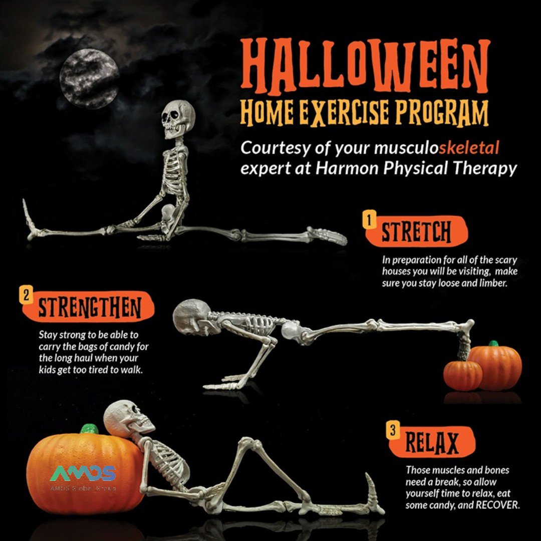 🎃Your Halloween exercises are here! 
Credit: Harmon Physical Therapy
Download AMOS Fit App 
🎈Apple Store reurl.cc/D1107R
🎈Google Play Store reurl.cc/244neO
#AMOS #AMOS2.0 #blockchain #AItrainer #sporttomine #exercise #AMOSFitAPP #運動挖礦 #HappyHalloween