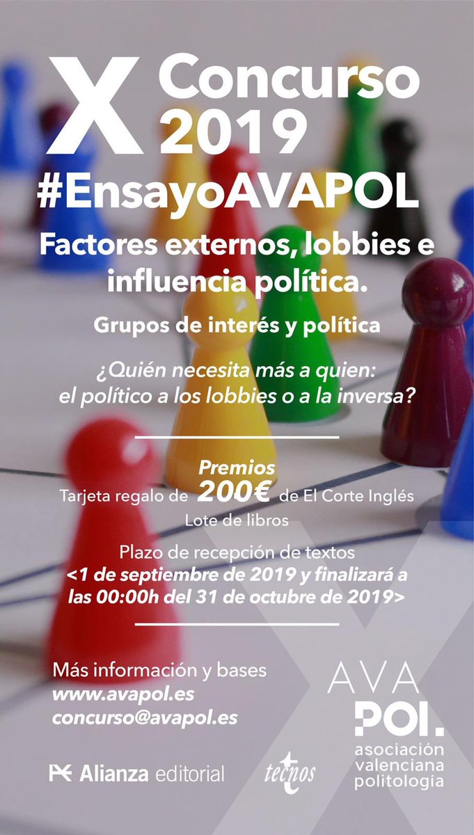 AVAPOL's tweet photo. Último día para participar en el Concurso de Ensayos, #EnsayoAvapol. Para más información visita nuestra web: https://t.co/XDqBdkXSOX
#AVAPOL #Valencia #Concurso https://t.co/GD2ppb6LCt