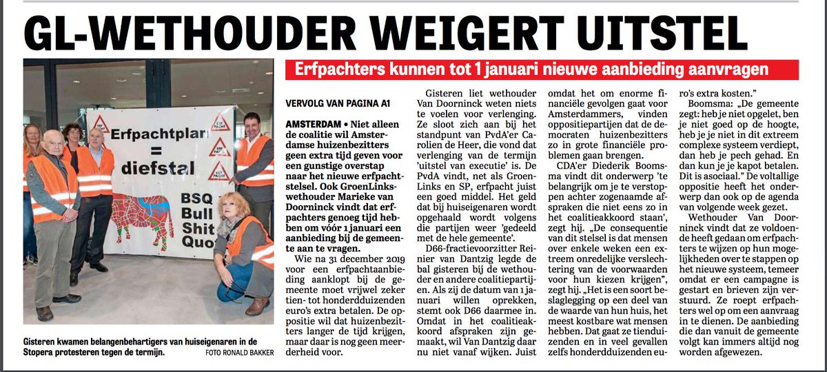Stichting Erfpachters Belang Amsterdam (SEBA) tweet media