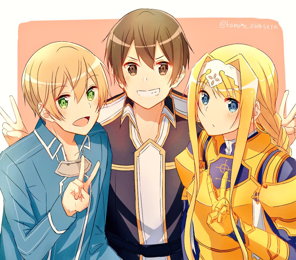 SensitiveRanger's tweet image. When you are friends in the heart more than for convenience, you can see immediately. 
#anime #eugeo #kirito #sao