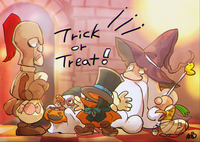 「trick or treat」 illustration images(Oldest)