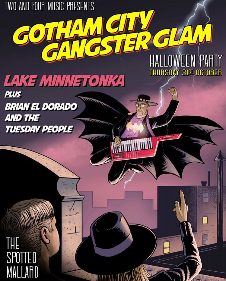 PetraElliott's tweet photo. Tonight I’m joining Lake Minnetonka @LakeMinne at The Spotted Mallard for the Gotham City Gangster Glam. I’ll be donning my Poison Ivy &amp; singing a few numbers. Brunswick has never looked so glam! 

Nobody can beat Batman! 

#Halloween #LiveMusic #Brunswick https://t.co/2giIkPAo5H