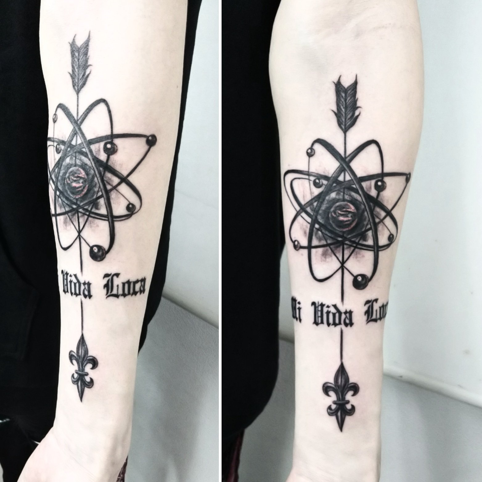 彫師 Fanatic Tattoo Ririka 宇宙と矢のタトゥー Tattoo タトゥー タトゥースタジオ 彫師 入れ墨 ブラックアンドグレー チカーノ リアリスティックタトゥー オカルト 横浜 日ノ出町 Japantattoo ダークファンタジー T Co 5hoohkvd1a