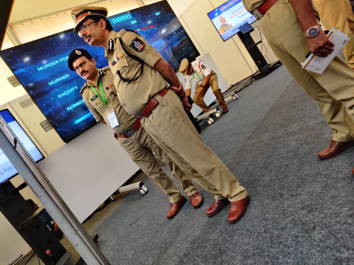 TelanganaDGP's tweet image. #TelanganaStatePolice @ Kevadiya,Gujarat.
Representing the initiatives at - 
Exhibition on Integrating #TechnologyInPolicing
