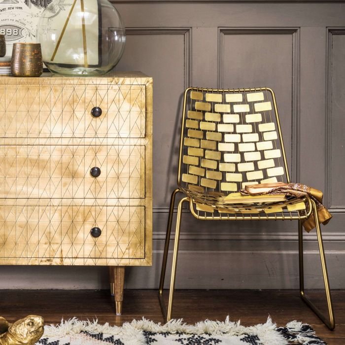 This chair is really gorgeous don't you think? Metallics are a great way to accent your decor.

Link the chair: tidd.ly/bae8840d
interiordesignpantry.com

#becreative #beinspired #interiordesign #interiordesignpantry