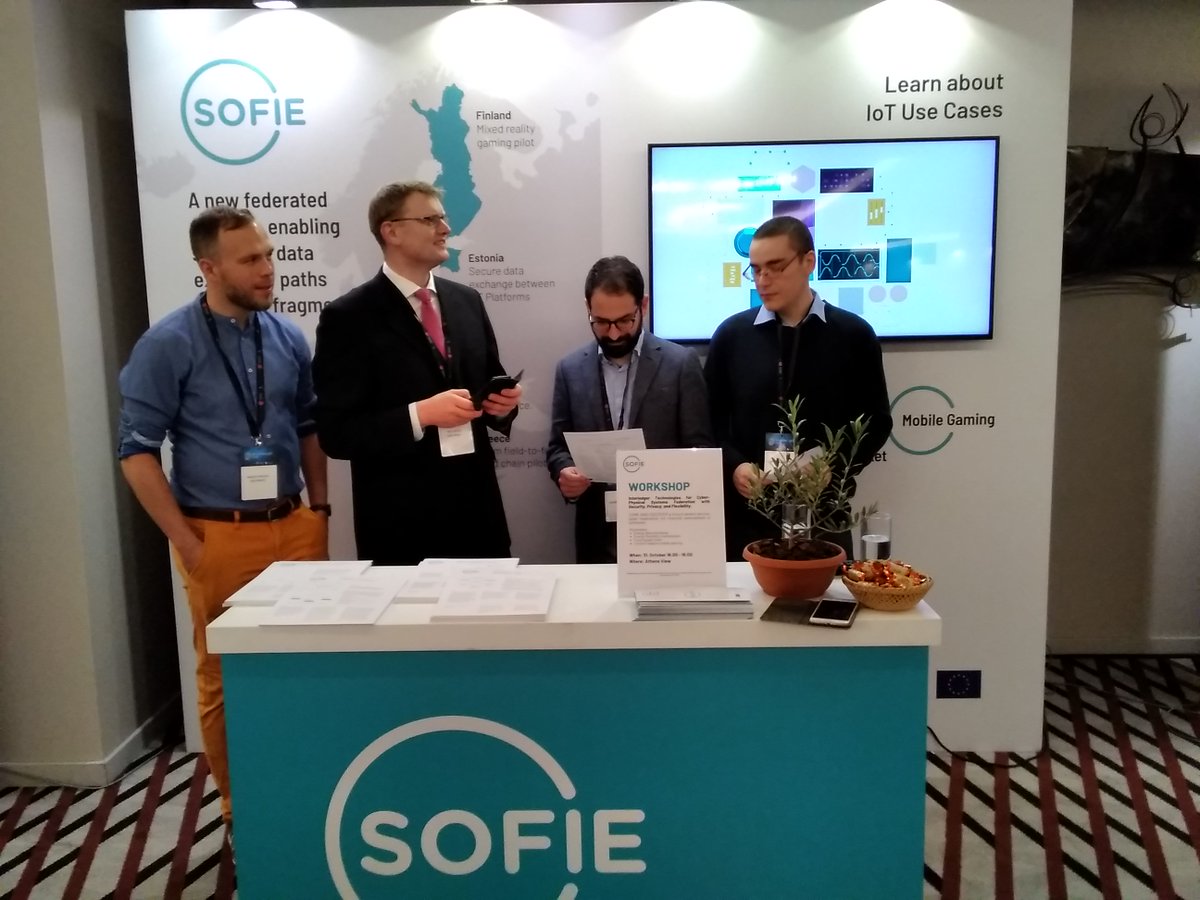 🥳Team SOFIE is ready to exhibit <a href="/DecentralizedEu/">Decentralized</a> Come meet us! #IoT #blockchain #sofieproject