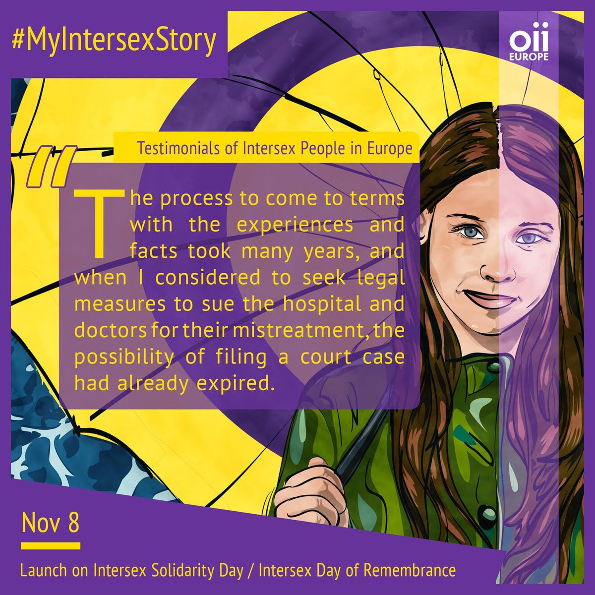 JOIN US in creating visibility of the lived experiences of intersex people by sharing your OWN story with #MyIntersexStory during Intersex Awareness Weeks Oct 26-Nov 8
Check out our campaign website here: ow.ly/2q8G50wWbiF
#intersex