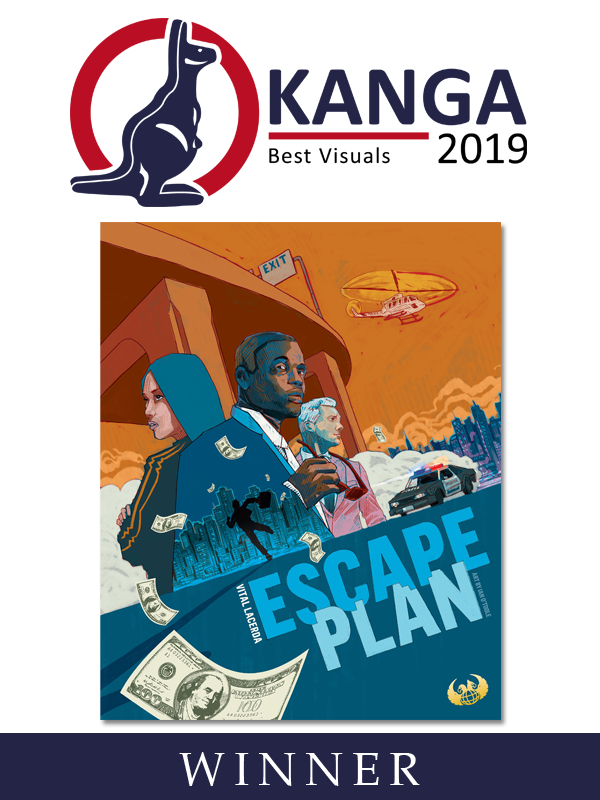 KangaAwards's tweet photo. Best Visuals goes to Escape Plan. The Judges felt that the highly stylised treatment was a great example of art and design working together to enhance gameplay. Congratulations to the team that worked on Escape Plan. https://t.co/30kubVitcZ