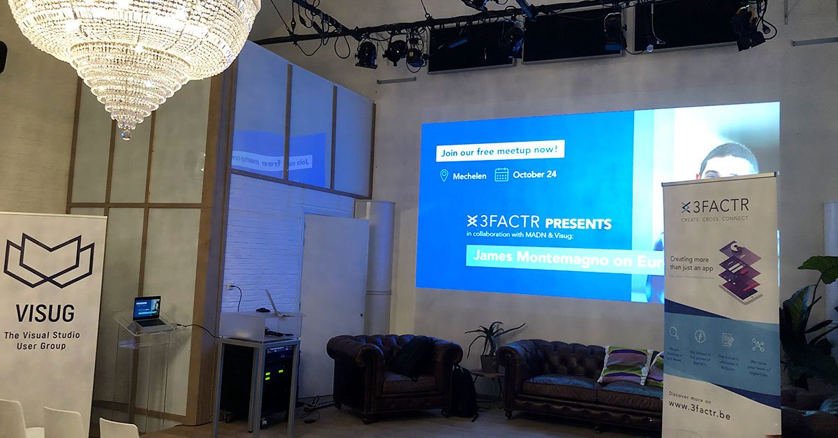 #TB to our #awesome #meetup last week with the amazing <a href="/JamesMontemagno/">James Montemagno</a> ! He talked about all new stuff in #xamarin for a full room. How cool is that?! 😎 Also a big #shoutout to <a href="/MADNbe/">M* App Dev Network</a> &amp; <a href="/visug/">Visug</a> for co-hosting 💪
#keynote #event #networking #community #afterwork #techtalk #TBT