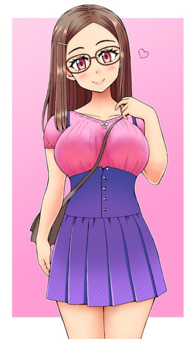 地味子ちゃん(過去絵) 